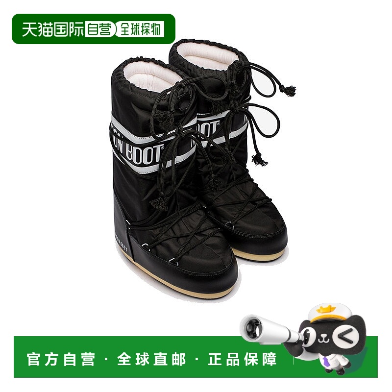 香港直邮MOON BOOT月亮靴Icon男女同款人造皮草中筒靴滑雪雪地靴