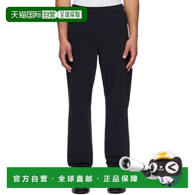 香港直邮Moncler 盟可睐 男士 黑色 Logo Patch Jogging 长裤 K10