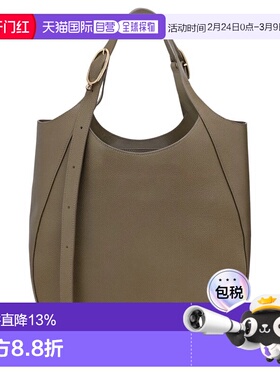 香港直邮LONGCHAMP 珑骧 Le Foulonne 银色金属硬件牛皮革托特包