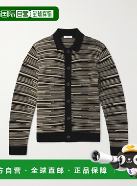 1h可退 香港直邮Mr P. 男士 条纹棉质针织开衫 MPK242040tbc
