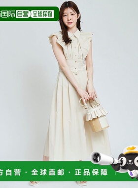 日本直邮31 Sons de mode 金色扣衬衫连衣裙 [315060EW14828] 奶