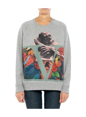 VALENTINO 女士针织毛衣 SB0MF03L4W9E53 AW2023 灰色