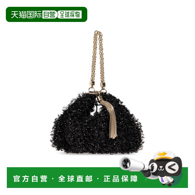 美国直邮自营jimmy choo'Calie' 手提袋-黑色 美国奥莱直发