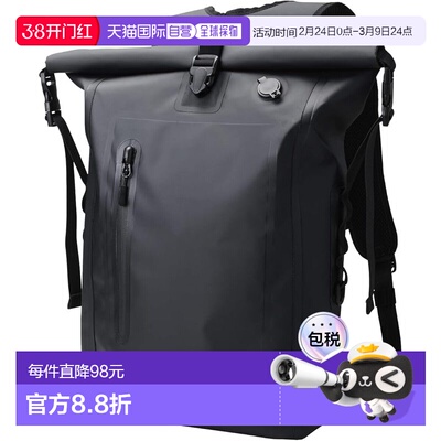 【日本直邮】宜丽客 防水卷口背包 防灾款 黑色 BM-BPWP02BK