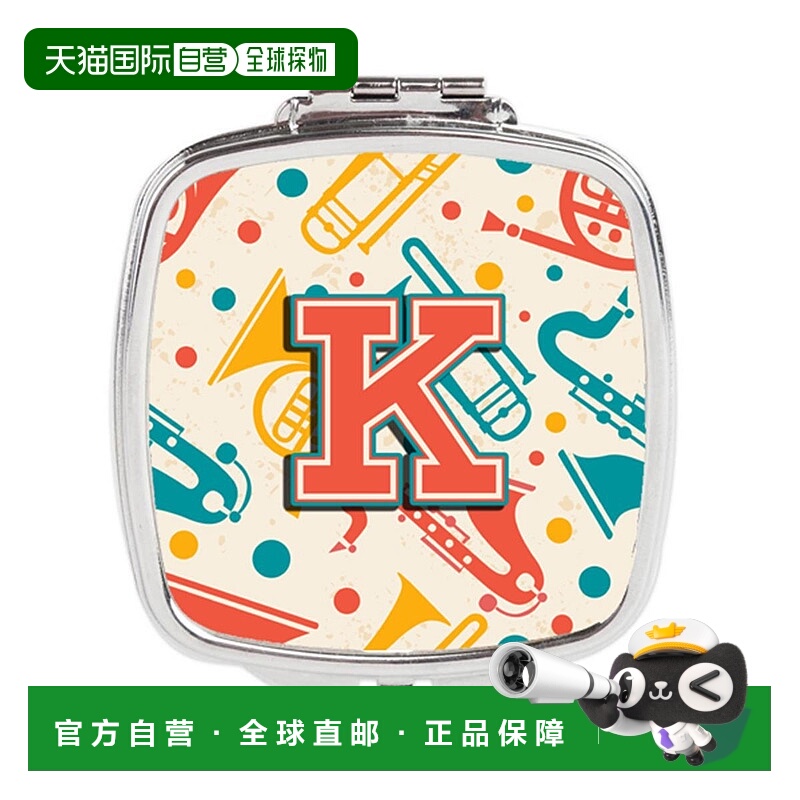 自营 Carolines Treasures CJ2001-KSCM 字母 K 复古青色橙正品