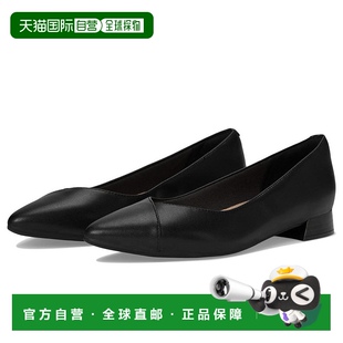浅口尖头真皮一脚蹬休闲时尚 单鞋 clarks女士时装 透气 美国直邮
