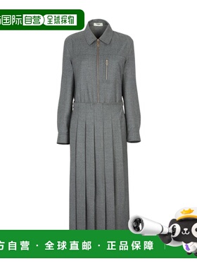 1h可退 香港直邮Fendi 羊毛长袖连衣裙 FDC818AM3N
