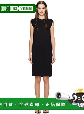 1h可退 香港直邮潮奢 toteme 女士 黑色摆缝袋连衣裙 242WRD2201F