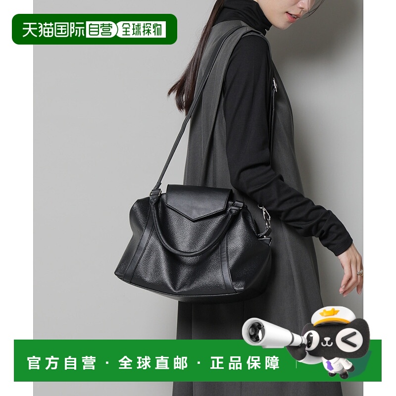 1h可退 日本直邮nano・universe 女装 仿皮迷你波士顿包 可斜挎两