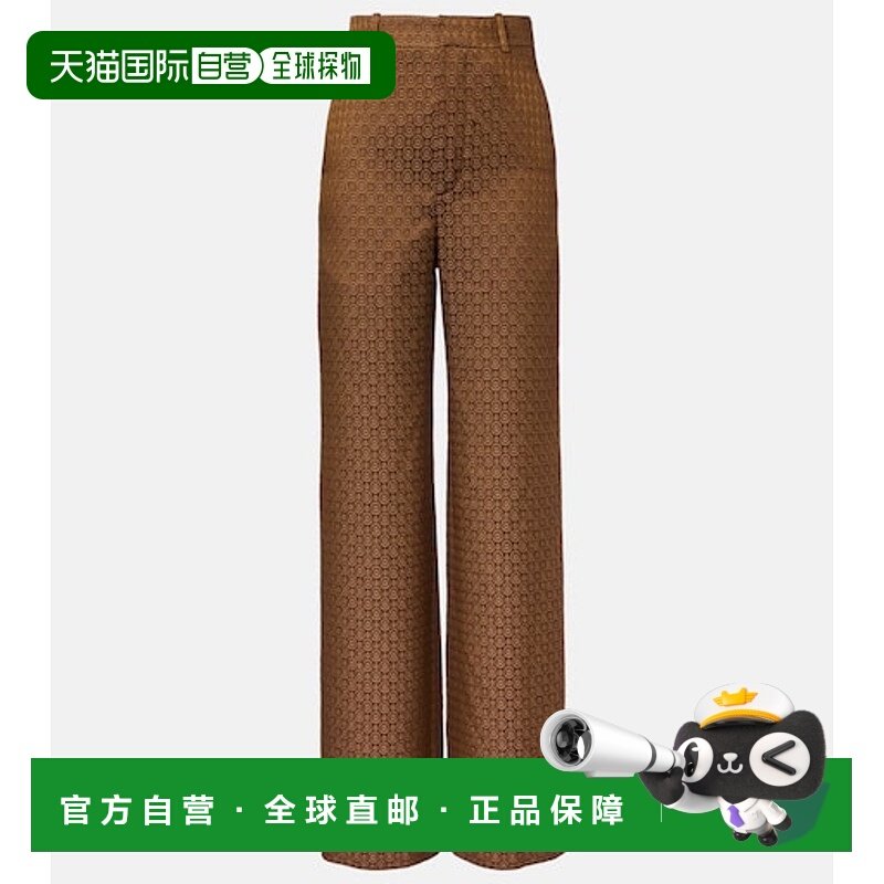 1h可退 香港直邮潮奢 Saint Laurent 圣罗兰 女士 高腰提花阔腿裤,女装/女士精品,休闲裤,淘宝优惠券,粉丝福利购,淘宝优惠卷
