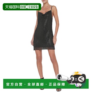 黑色 自营 Benson链甲连衣裙 AGENCE 美国奥莱直发包臀裙