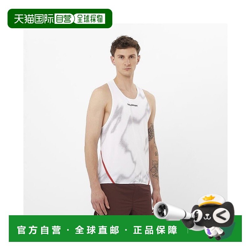 自营欧洲直邮Salomon萨洛蒙 S/LAB SPEED系列男士白色/红色涤纶背