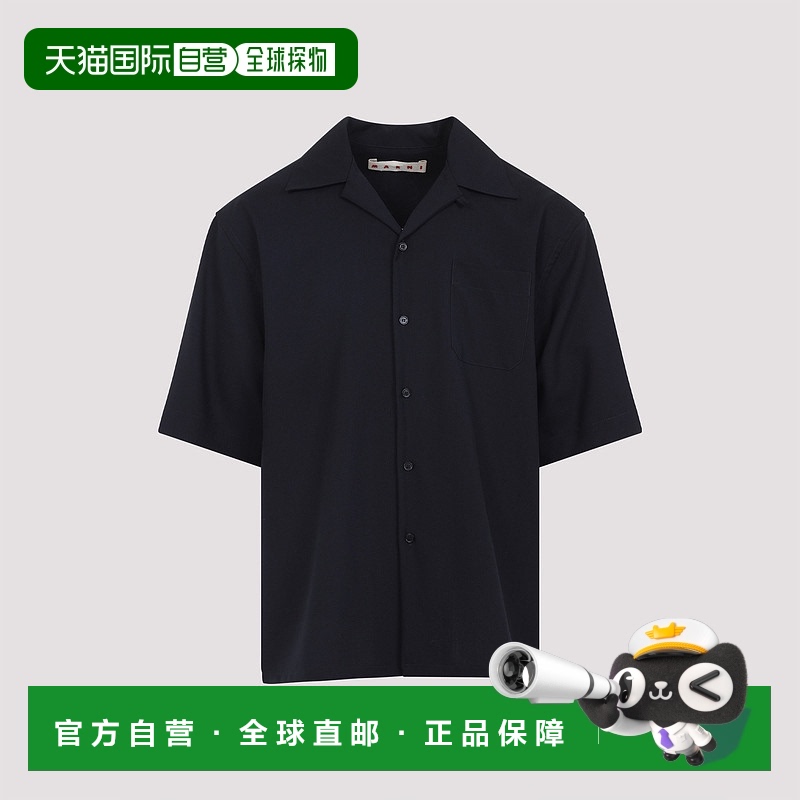 香港直邮Marni 玛尼 男士 衬衫 CUMU0213X6TW839 blue蓝色 舒适时