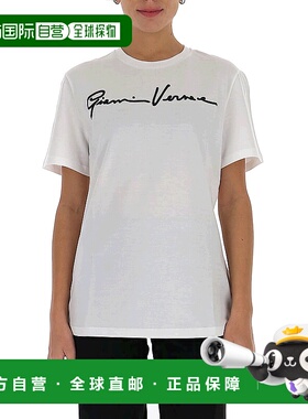 香港直邮VERSACE 女士衬衫 A85757A228806A2048 AW2021白色短袖