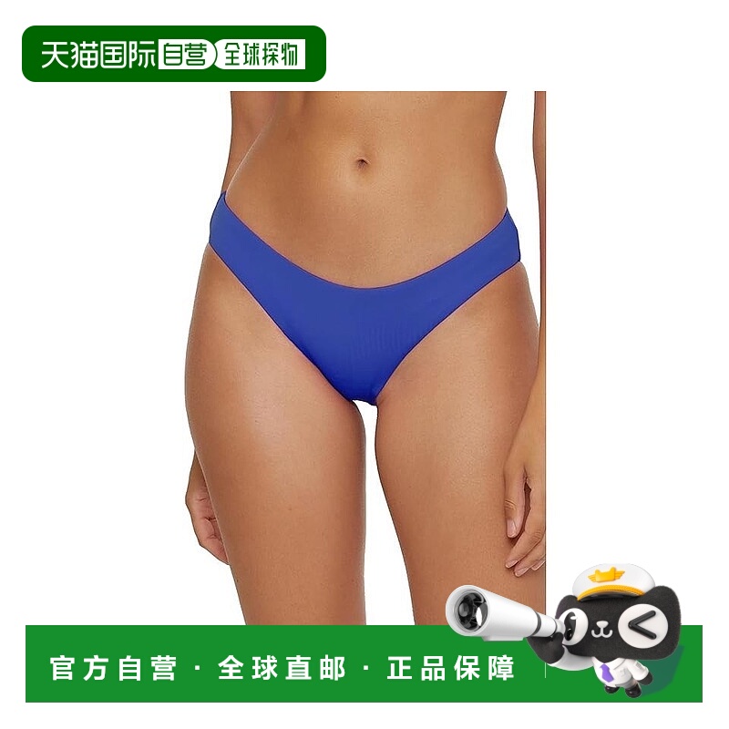 自营 BECCA颜色代码Adela Hipster比基尼底部女式蓝色衬衫标签BUU