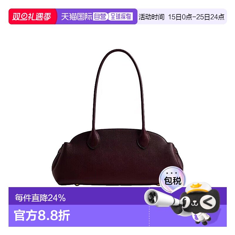 香港直邮COACH蔲驰女款Empire 34徽标金色五金件皮革手提包时尚