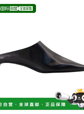 香港直邮JIL SANDER 女士凉鞋 J15WX0010P8226 AW2025 黑色高跟鞋