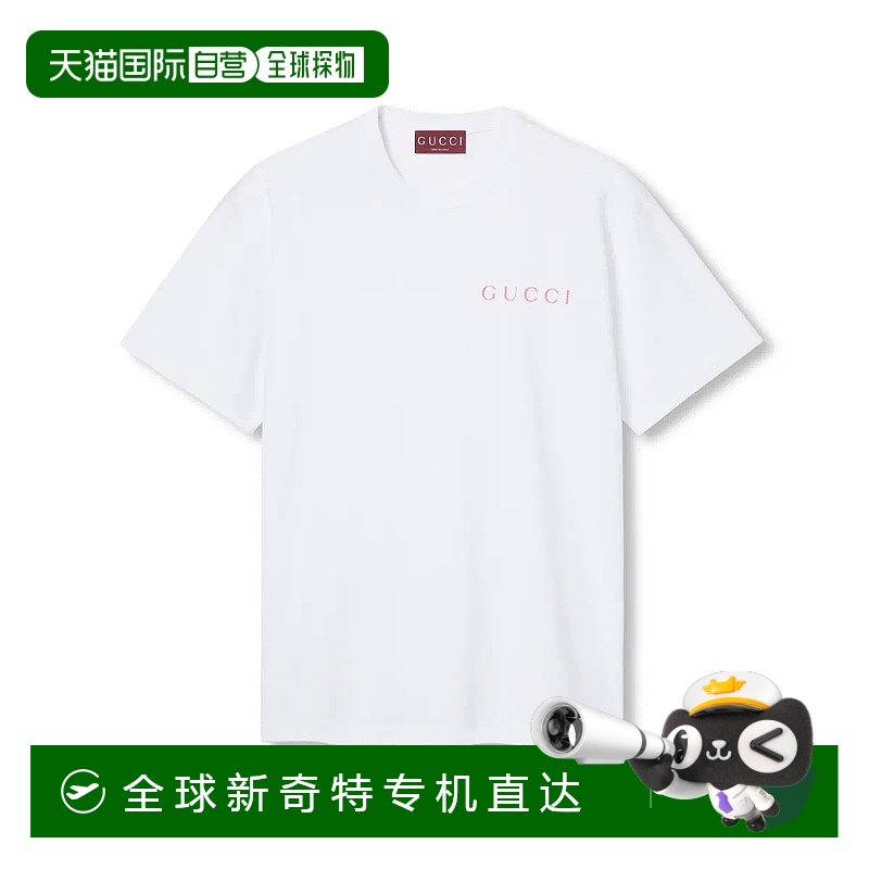 欧洲直邮GUCCI 古驰 25春夏 796395 XJG8V 9074 男士 短袖T恤 印T