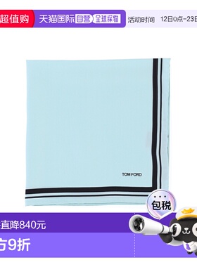 香港直邮潮奢 Tom Ford 汤姆 福特 男士 Scarfs 蓝色围巾 SPR001S
