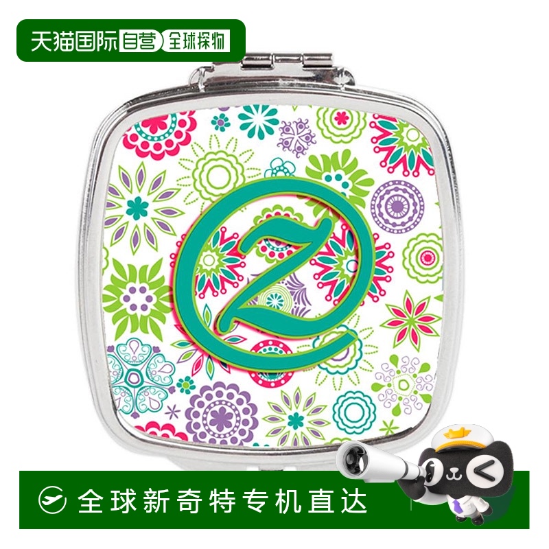 自营Carolines Treasures CJ2011-ZSCM 字母 Z 花朵粉红色蓝绿色