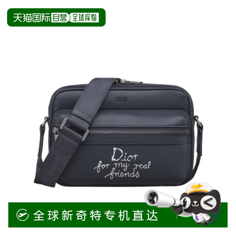 香港直邮DIOR 男士单肩包 1ESPO340FRYH56E SS2025 黑色 RIDER2.0