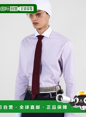 香港直邮PRADA 男士衬衫 UCN57215MZSOOOF016D AW2024 紫色