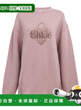 香港直邮Chloe 大尺寸羊毛徽标长袖毛衣卫衣 CH25WJH27194