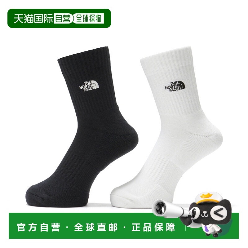 日本直邮The North Face 袜子徽标 2P 圆领 NN82310 合身家居北面