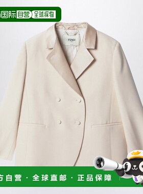 香港直邮FENDI 女士外套 FJ7676AC4GF1I1G SS2026 浅棕色 Silk la