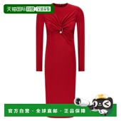 香港直邮versace Safety 范思哲 1h可退 女士 红色 Pin Gathered