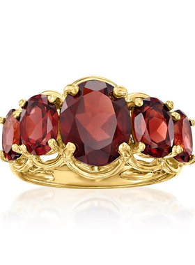 【美国奥莱】直发 Ross-Simons金粉红色托帕石石戒指红色时尚潮流