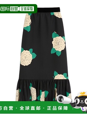 香港直邮Valentino 印花绉纱A字裙半身裙 BRADS09MJ