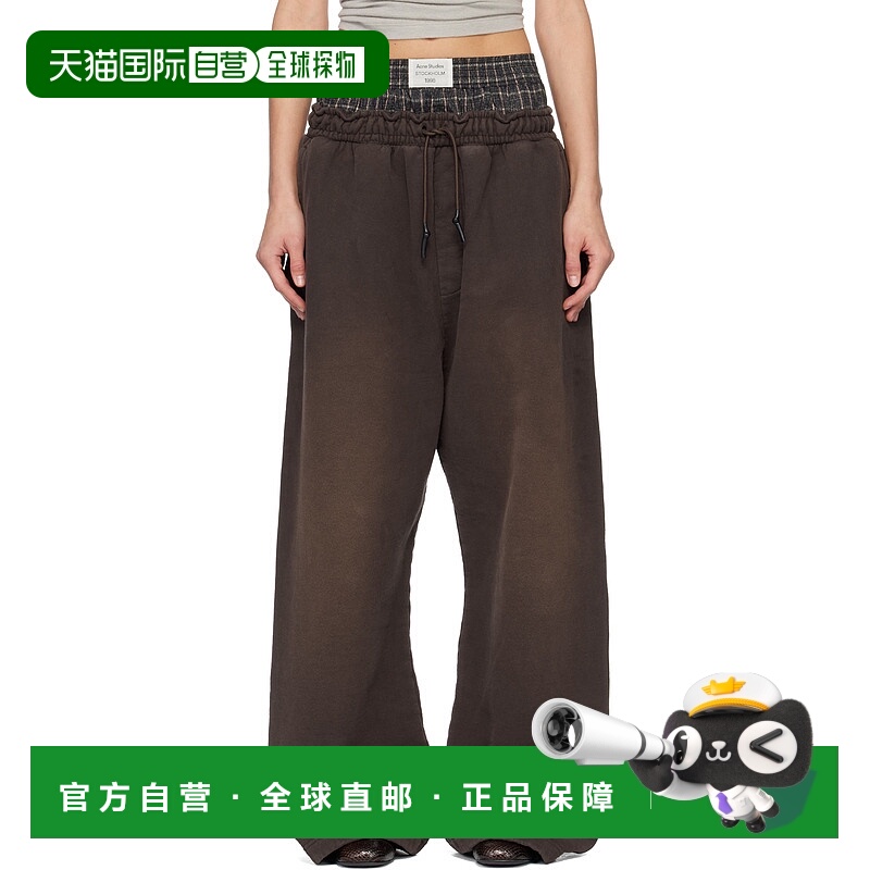 1h可退 香港直邮潮奢 Acne Studios 艾克妮 女士 棕色 Layered Lo