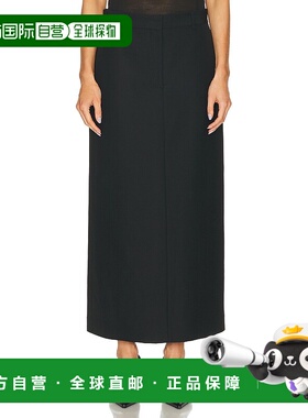 1h可退 香港直邮TOTÊME 女士 低腰束腰直筒半身裙 251WRB4288FB00