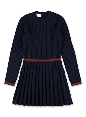 GUCCI 女童连衣裙 828450XKEZ44180 AW2025 深蓝色