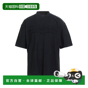 香港直邮Balenciaga 巴黎世家 男士 T恤 black黑色 舒适时尚