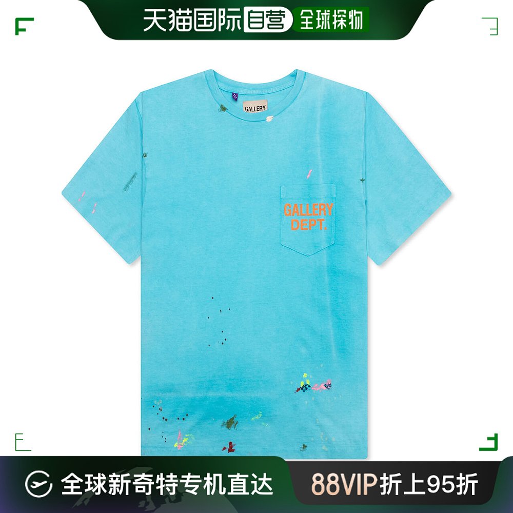 香港直邮潮奢 GALLERY DEPT.男士短袖T恤 VLTP1042TURQUOISE