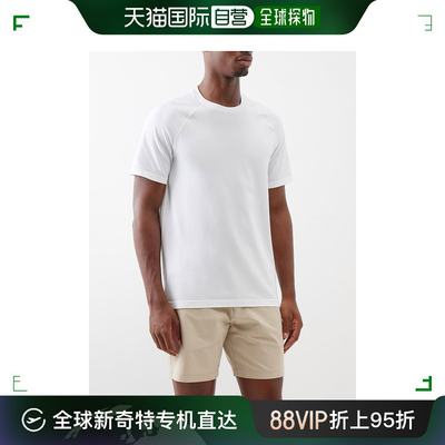 香港直邮潮奢 Lululemon 男士 2.5 金属色开叉高科技针织T恤