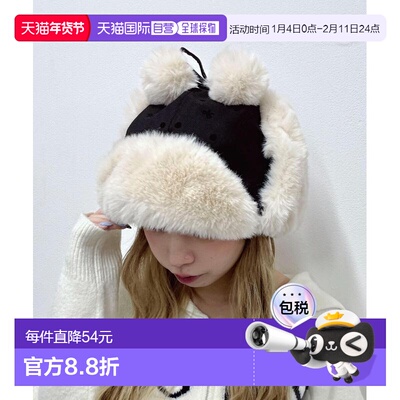 1h可退 日本直邮WEGO 女装 波点图案飞行帽 可爱蝴蝶结设计 MO25A