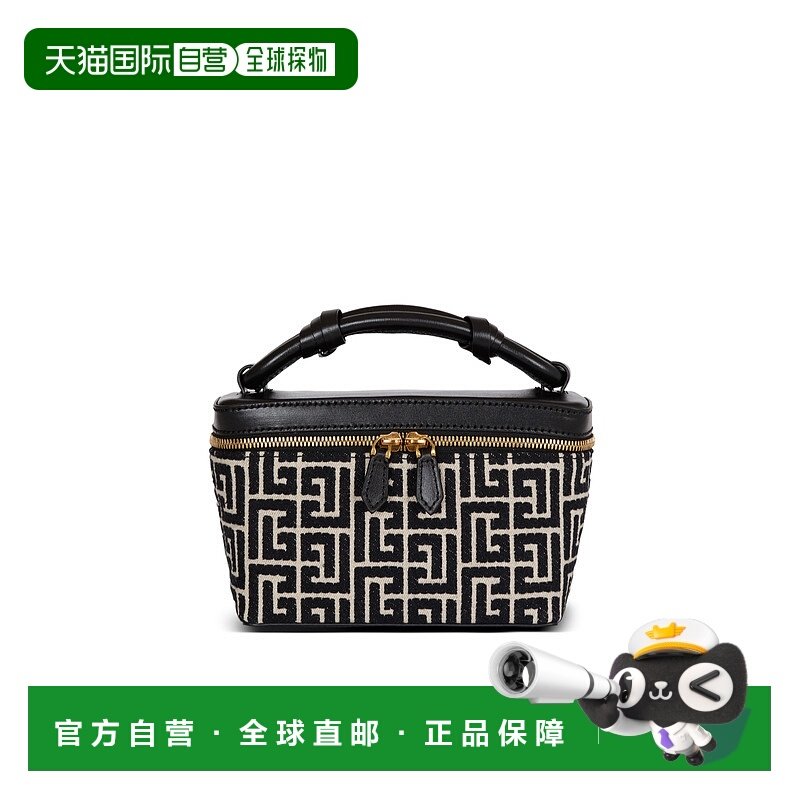 香港直邮BALMAIN 女士手提包 FN1BG022TJGHGFE AW2025 黑色 B-Arm