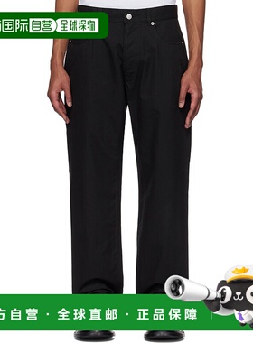 香港直邮Moschino 莫斯奇诺 男士 黑色 Cotton Nylon Cloth 长裤