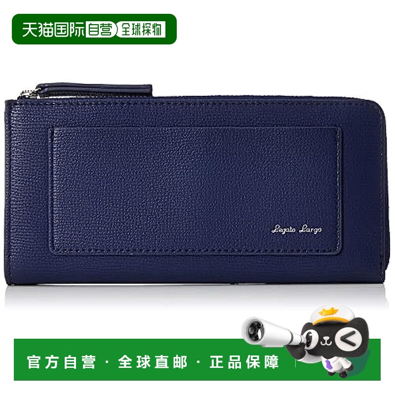 【日本直邮】Legato largo 长钱包 Lineare LJ-E1514 藏青 日常使