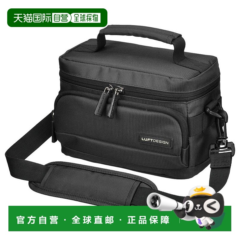【日本直邮】HAKUBA相机单肩包LUFT设计城市1.6L黑色附可拆卸肩带