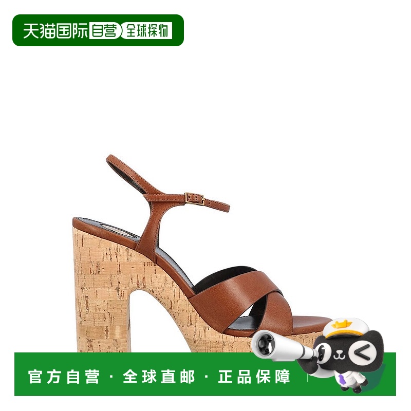 1h可退 香港直邮潮奢 Saint Laurent 圣罗兰 女士 BIANCA高跟凉鞋