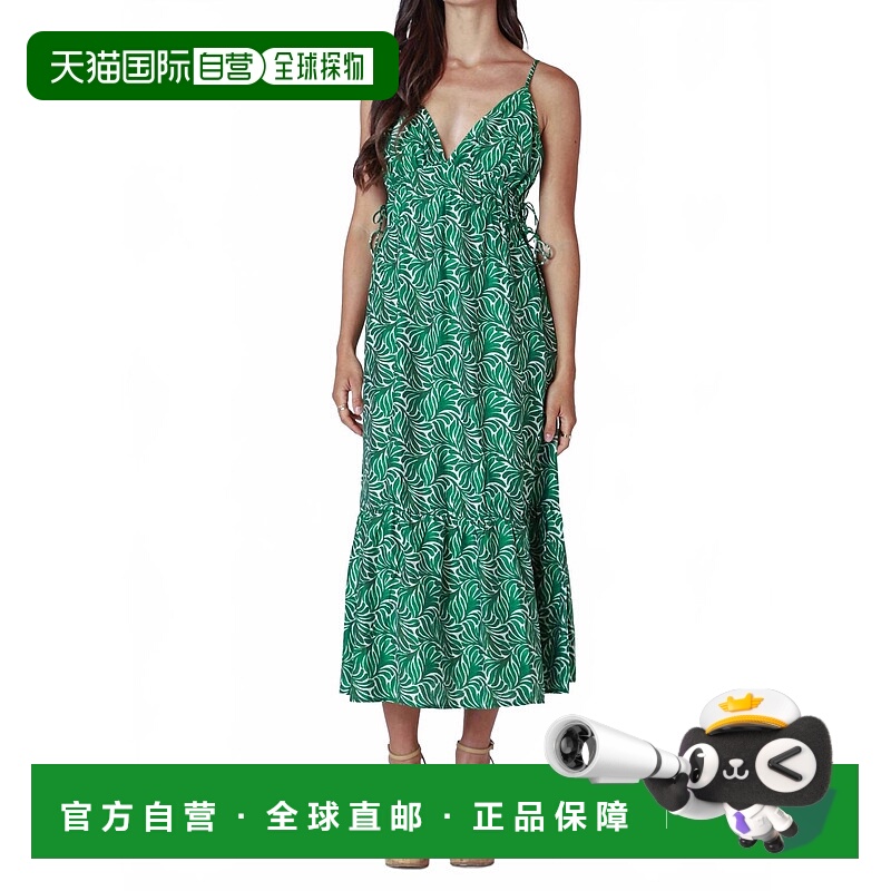自营dex斐济Midi绿色连衣裙 美国奥莱直发