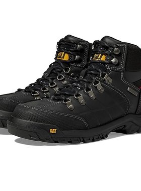 潮奢 caterpillar 男士 Threshold 防水钢色鞋头靴子