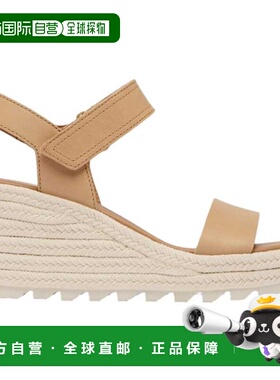 自营Sorel Cameron Wedge Sandal Honest Beige/ChaIk  1999181-2