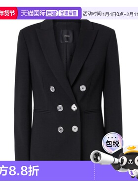 1h可退 香港直邮Pinko 双排扣西装外套 100256A24C