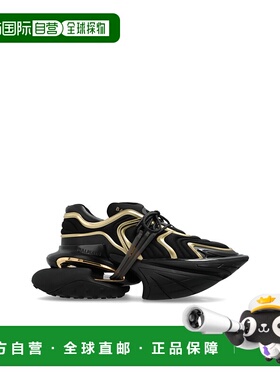 香港直邮BALMAIN 男士运动鞋 DM0VJ356KBOREAD SS2025 黑色 SNEAK