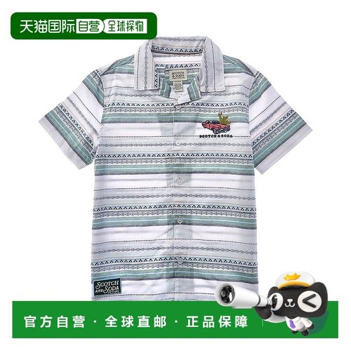 自营 scotch & soda苏格兰苏打多比衬衫-绿色 美国奥莱直发